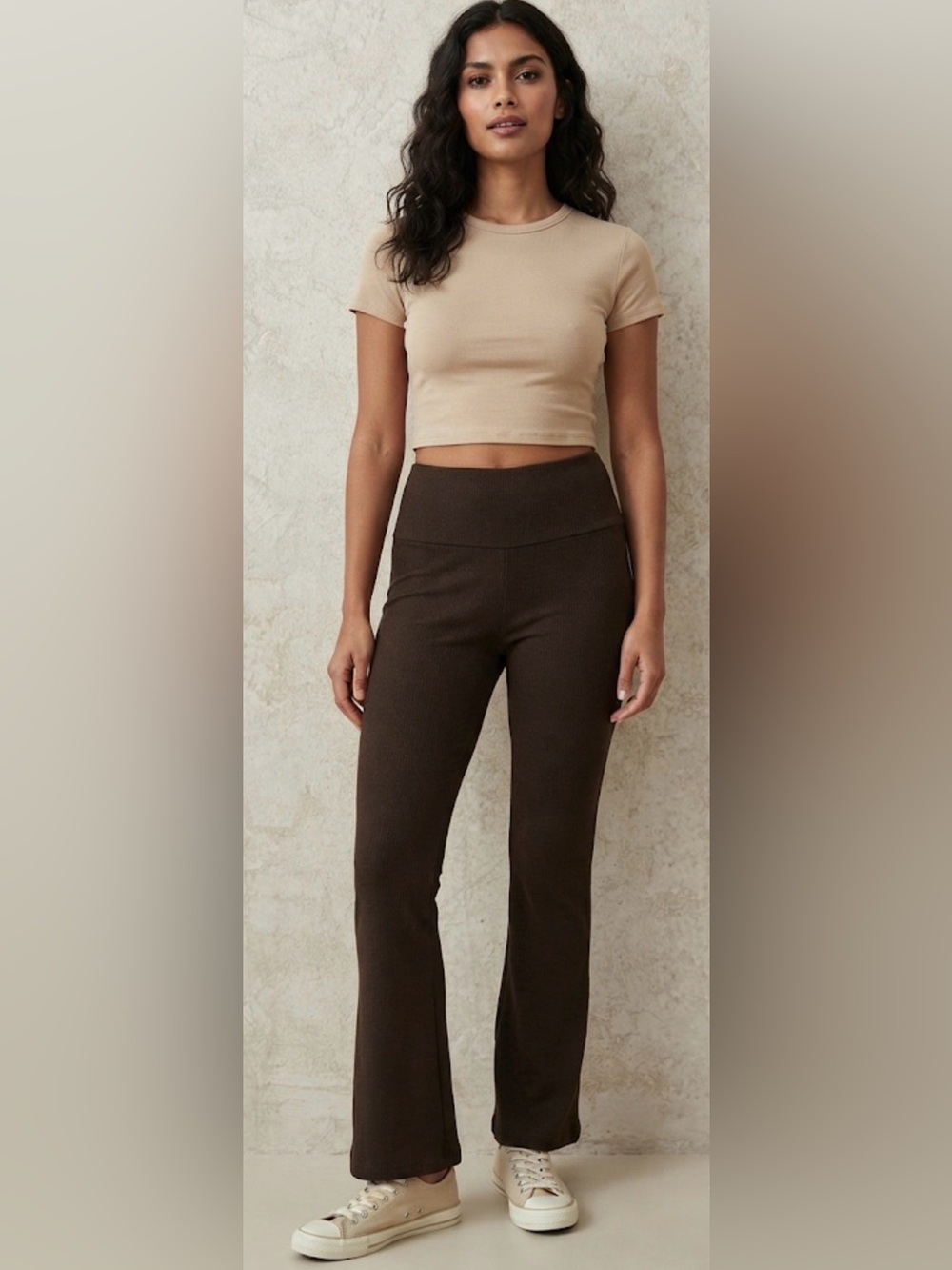 Only Hillary Mid Waist Flare Pants(Waist 28”-32”Rise 14”
Inseam 31”)